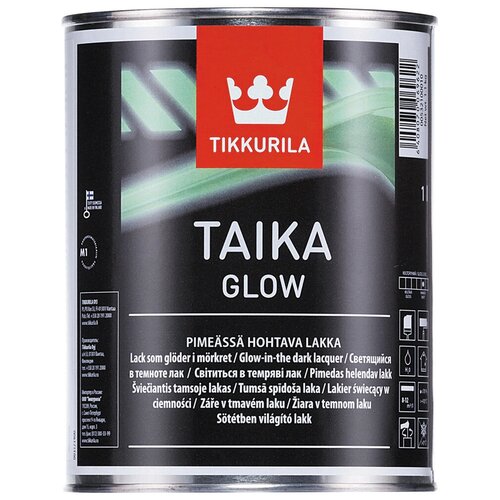 Лак светящийся в темноте Taika Glow (Тайка Глоу) TIKKURILA 0,33 л