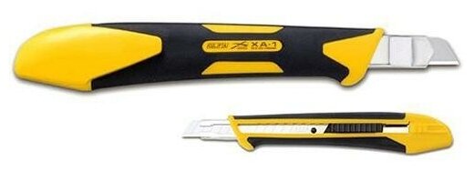 Нож OLFA "Standard Models" с выдвижным лезвием, с противоскользящим покрытием, автофиксатор, 9мм {OL-XA-1}