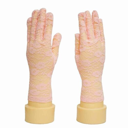 Перчатки Kamukamu, размер 7/S (16-18 см), розовый перчатки женские весенние кружевные тонкие эластичные противоскользящие для сенсорного экрана защита от ультрафиолета 2021