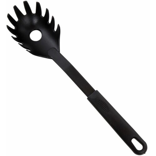 Ложка для спагетти из нейлона 30 см, цвет черный