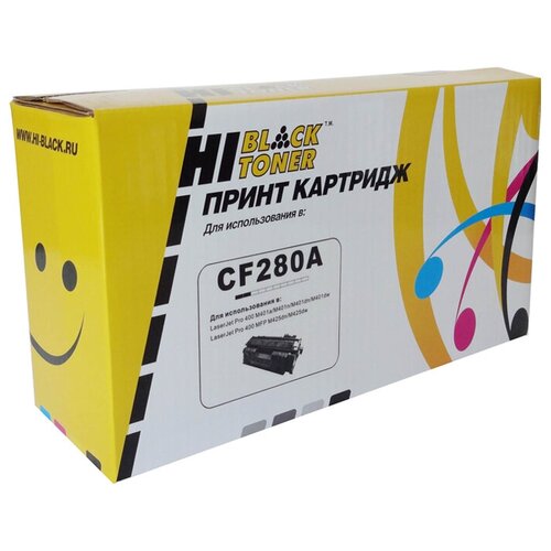 Картридж Hi-Black HB-CF280A, 2700 стр, черный картридж hi black для hp cf280x lj pro 400 m401 pro 400 mfp m425 6900стр