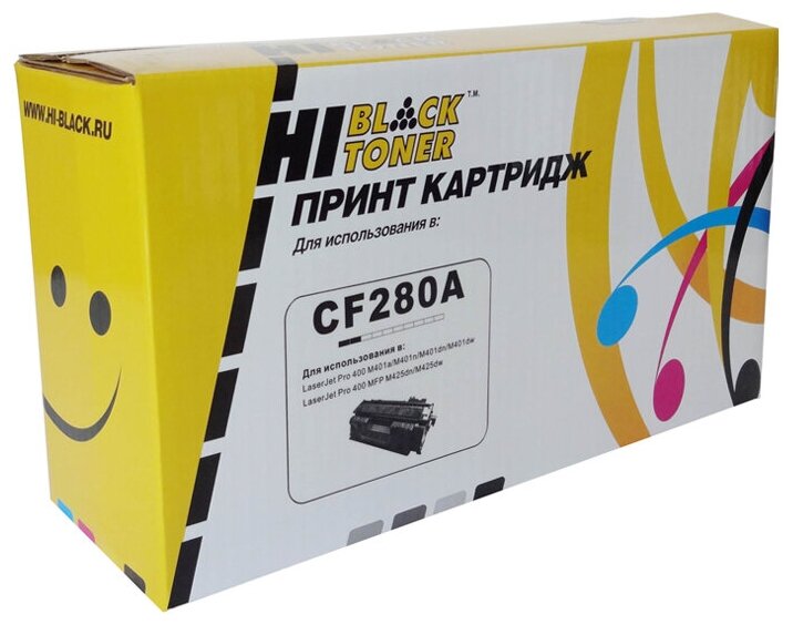 Картридж Hi-Black (HB-CF280A) для HP LJ Pro 400 M401/Pro 400 MFP M425, 2,7K