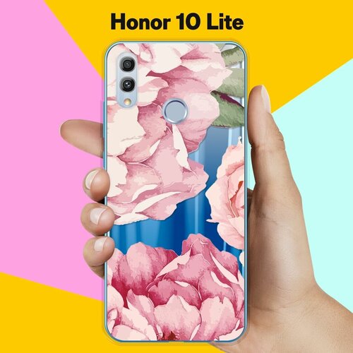 Силиконовый чехол Пионы на Honor 10 Lite силиконовый чехол нежные пионы на honor 8 lite хонор 8 лайт