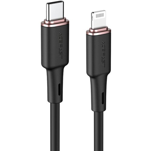 Кабель ACEFAST C2-01 USB-C to Lightning, MFI, 1.2 м, black кабель type c acefast c4 01 для lightning 30w 3 0а длина 1 8м черный