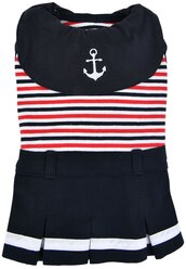 Платье для собак Puppia Nautical S синий