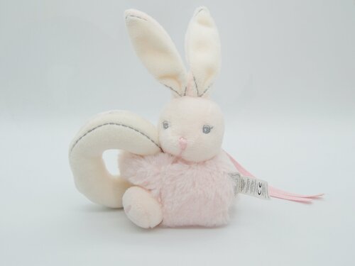 Мягкая игрушка Kaloo, Погремушка зайка, цвет розовый (10 см) 9621987