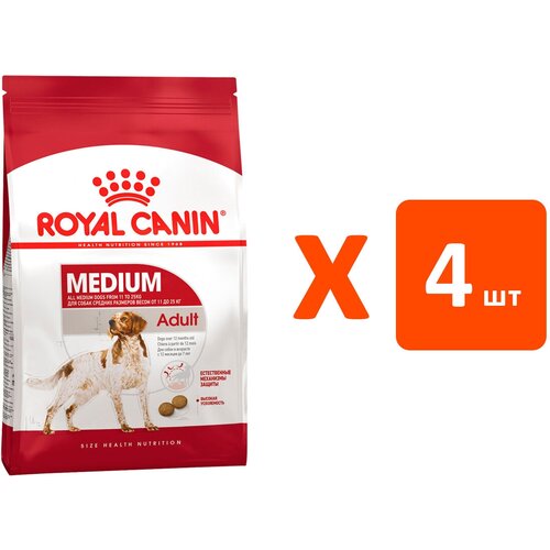 ROYAL CANIN MEDIUM ADULT для взрослых собак средних пород (3 кг х 4 шт)