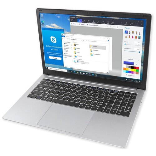 Ноутбук Azerty AZ-1504 15.6' (Intel J3455 1.5GHz, 8Gb, 120Gb SSD) платформа intel l10 boxnuc6caysaj intel celeron j3455 ssd 32 гб intel hd graphics 500 windows 10 home boxnuc6caysaj