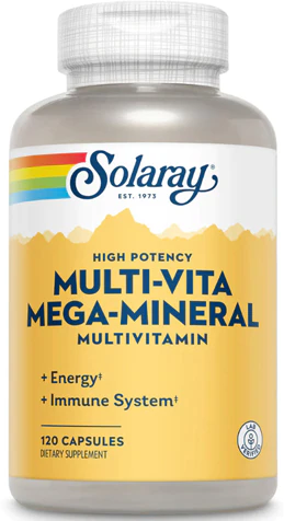 Solaray High Potency Multi-Vita Mega-Mineral Multivitamin 120 капсул (Solaray)