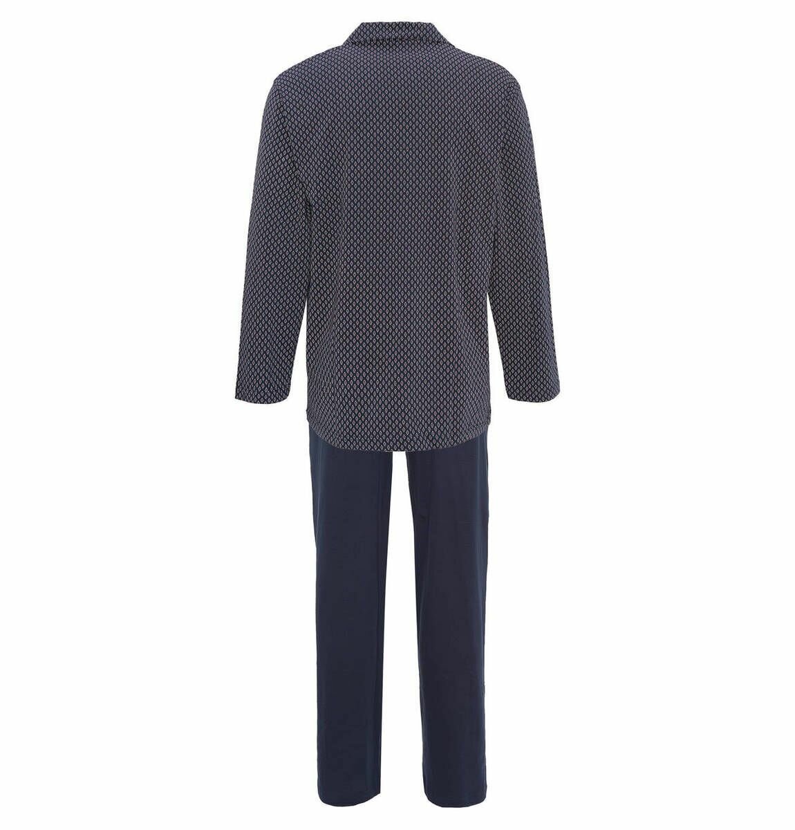 Мужская пижама из хлопкового трикотажа, синий, XXL - фотография № 5