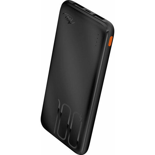 Мобильный аккумулятор ITEL Super Slim Star 100(IPP-53) черный мобильный аккумулятор romoss pea60 li pol 60000mah 3a 2a 1 5a 2 1a черный 3xusb материал пластик
