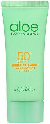 Holika Holika~Водостойкий солнцезащитный крем с алоэ~Aloe Waterproof Sun Cream SPF50+ PA ++++