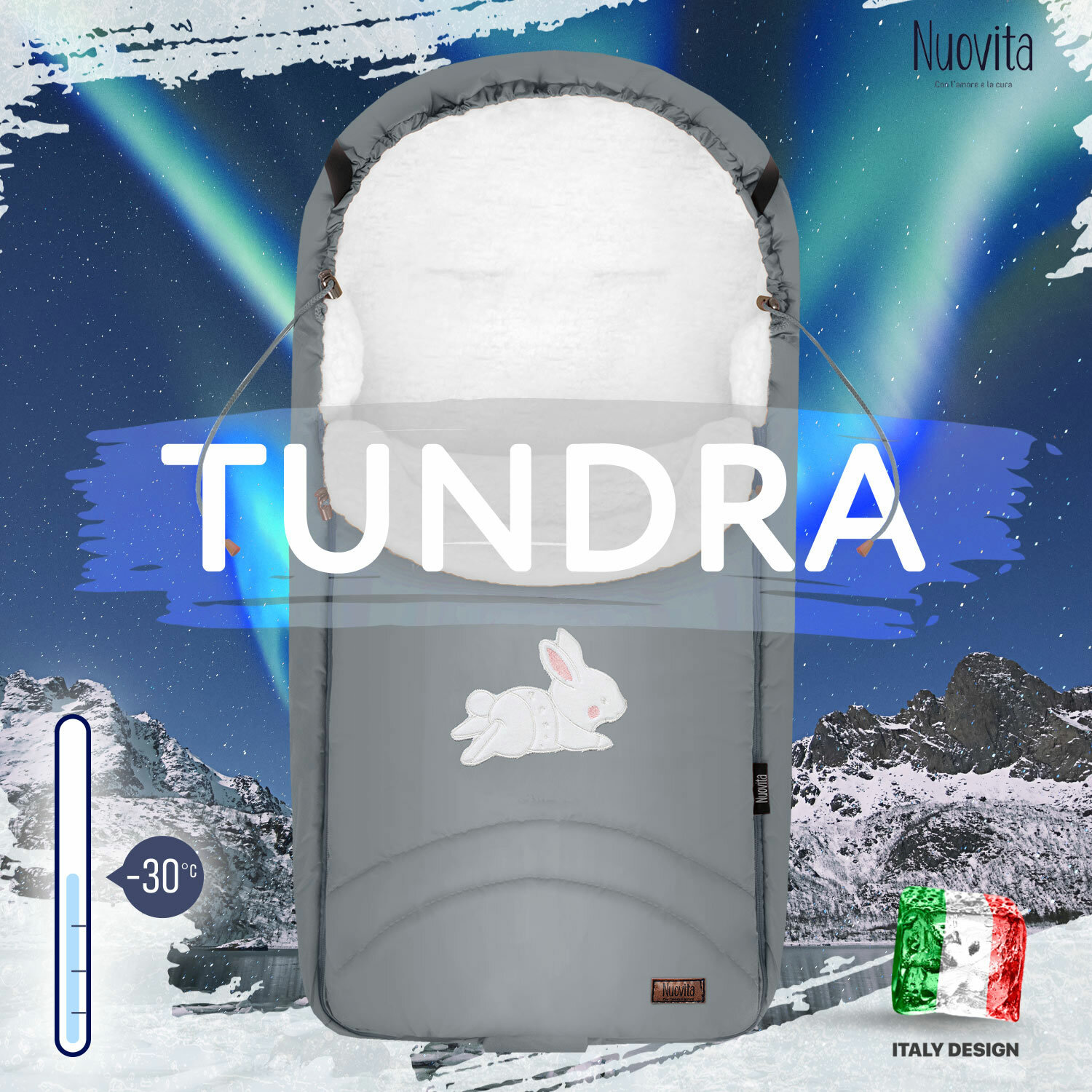 Конверт зимний меховой Nuovita Tundra Bianco (цвета в ассорт.) Nika - фото №3