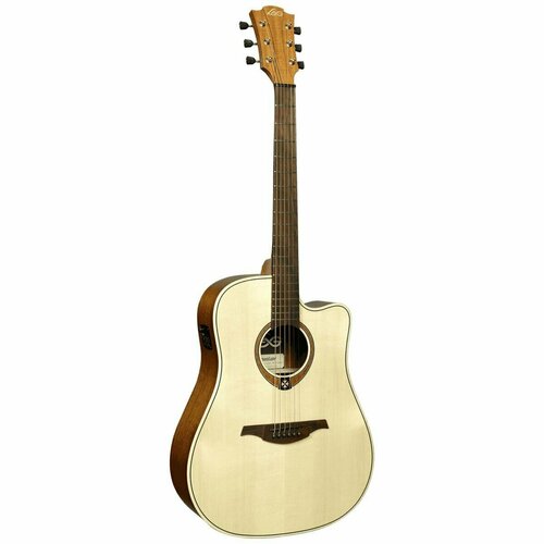 dowina rustica dc ds акустическая гитара дредноут с вырезом цвет натуральный Электро-акустическая гитара Lag T-70D CE NAT