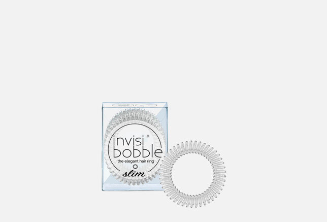 Invisibobble Резинка-браслет для волос Crystal Clear, с подвесом, 3 шт (Invisibobble, ) - фото №4