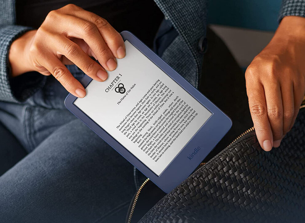 Электронная книга Amazon Kindle 11 2022 16 Гб Denim Ad-Supported + фирменная обложка