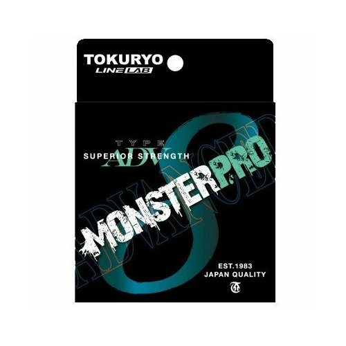 Шнур Tokuryo MONSTER Pro X8 150м Light Green # 1.0 (0.12мм) 18Lb 8.2кг