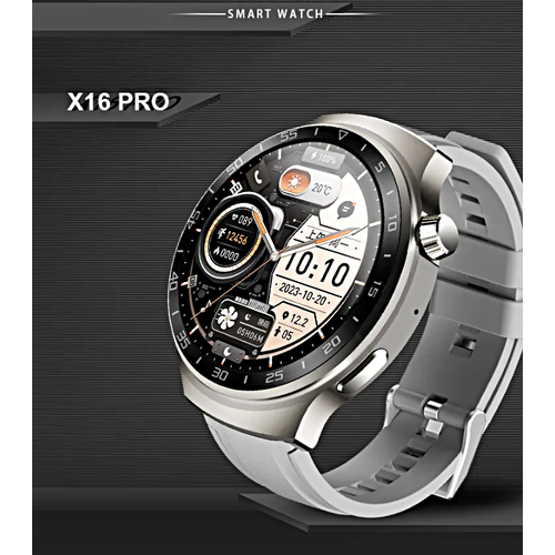 Смарт часы X16 PRO Умные часы PREMIUM Series Smart Watch AMOLED iOS Android Bluetooth звонки Уведомления Серебристый 3760₽