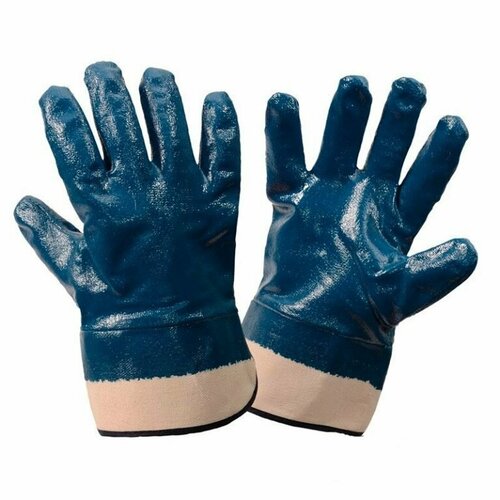 Перчатки Нитрил. манжет-крага полный облив (синии) перчатки нитрил hycron полный облив крага р 11