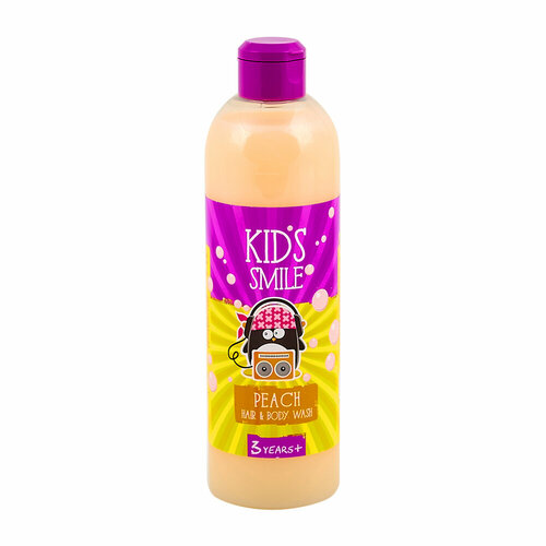 Шампунь и гель для душа KIDS SMILE, детский, Персик, 500 г