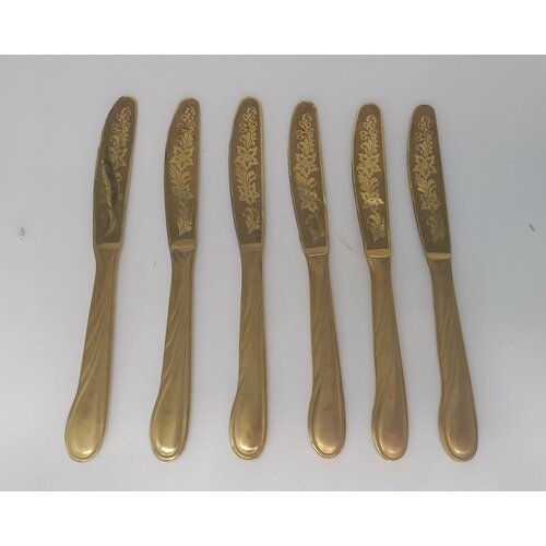 Винтажный советский набор столовых ножей