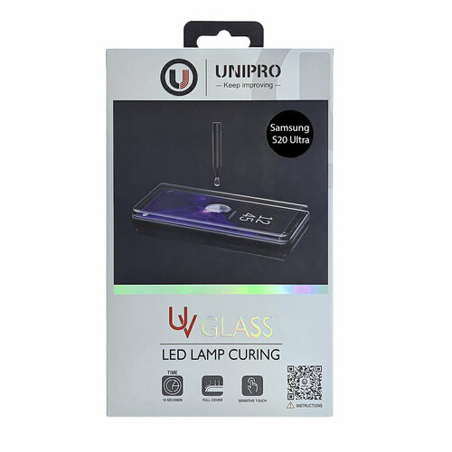 Стекло защитное Unipro для Samsung Galaxy S20 Ultra с ультрафиолетовой лампой