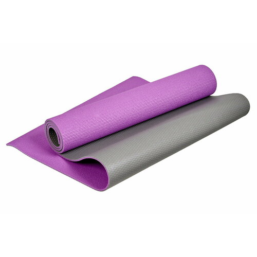 Коврик BRADEX SF 0687, 173х61 см фиолетовый/серый 0.6 см коврик для фитнеса bradex sf 0687