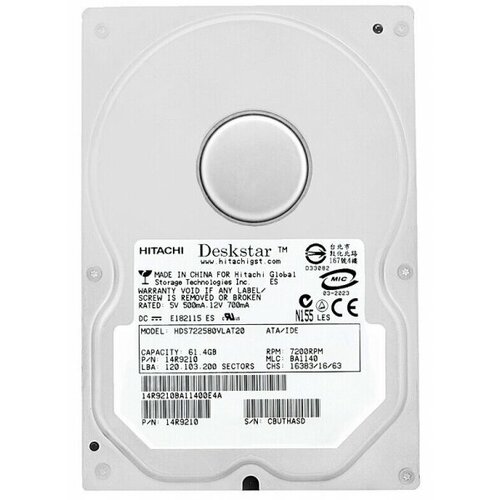 Жесткий диск Hitachi 14R9210 614Gb 7200 IDE 35 HDD 365000₽