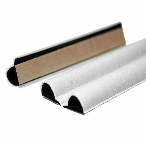 Уплотнитель самоклеящийся Р-профиль для щелей 3-5 мм 6 м белый