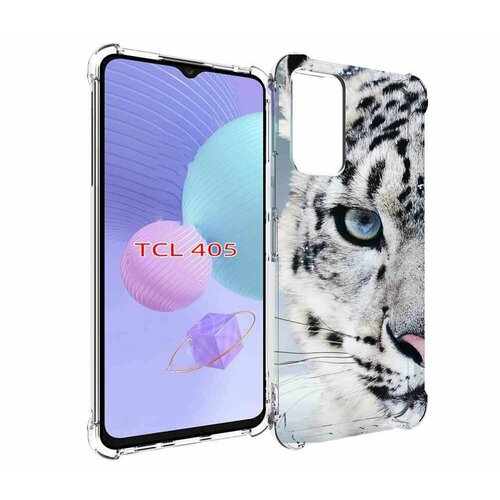 Чехол MyPads Снежный барс для TCL 405 задняя панель накладка бампер