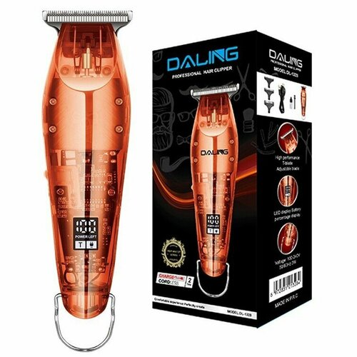 Универсальный мужской триммер мини для волос бороды и усов беспроводной Daling DL-1328 - коралловый 131400₽
