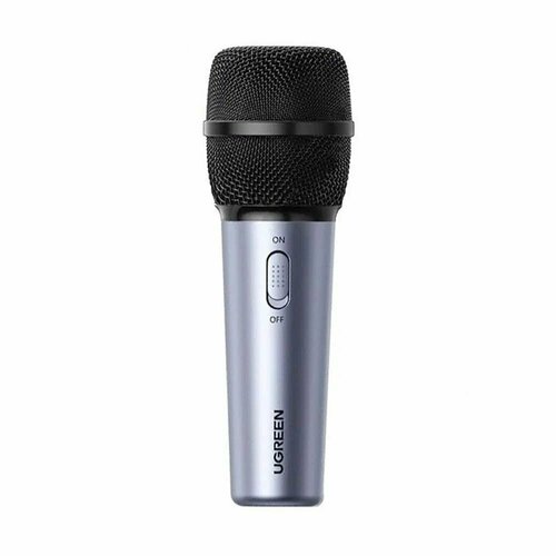 Микрофон для прямой трансляции UGREEN CM427 (10931) Livestream Microphone серебристо-чёрный черный, серебристый, серый