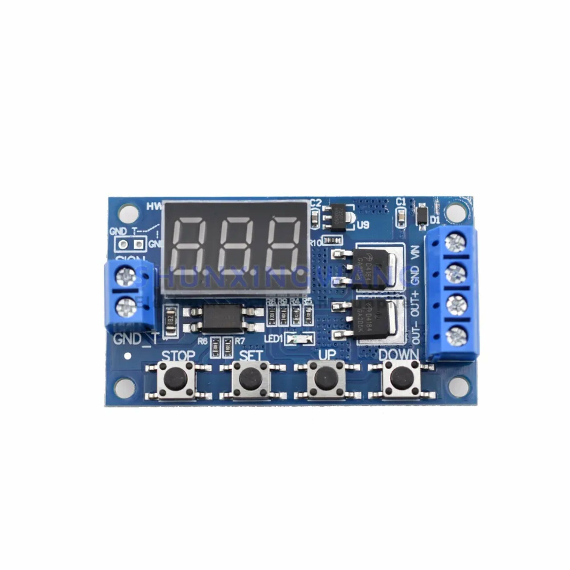 Реле задержки времени MOSFET DC 12 В 24 В