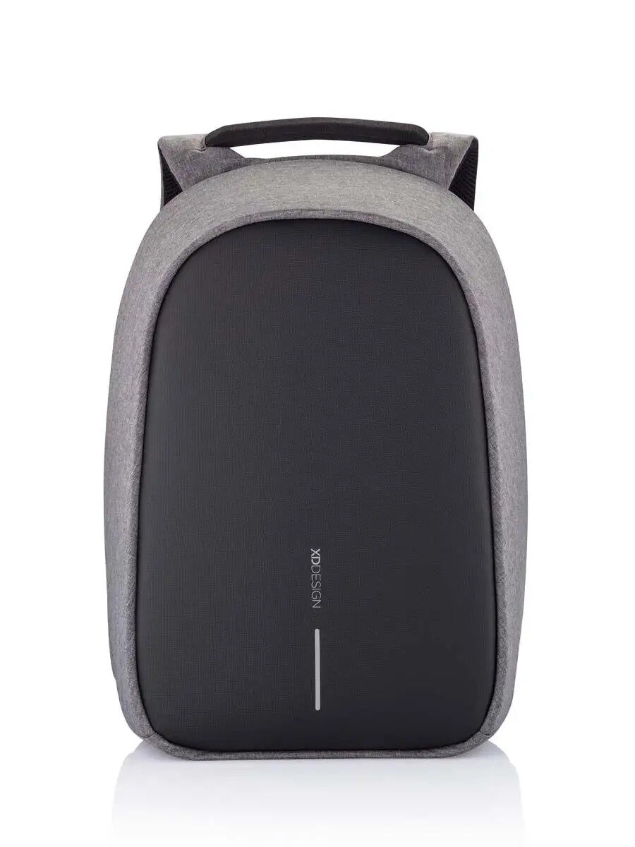 Рюкзак XD DESIGN "Bobby Hero", защита от карманников, USB-порт, серый — фото 1