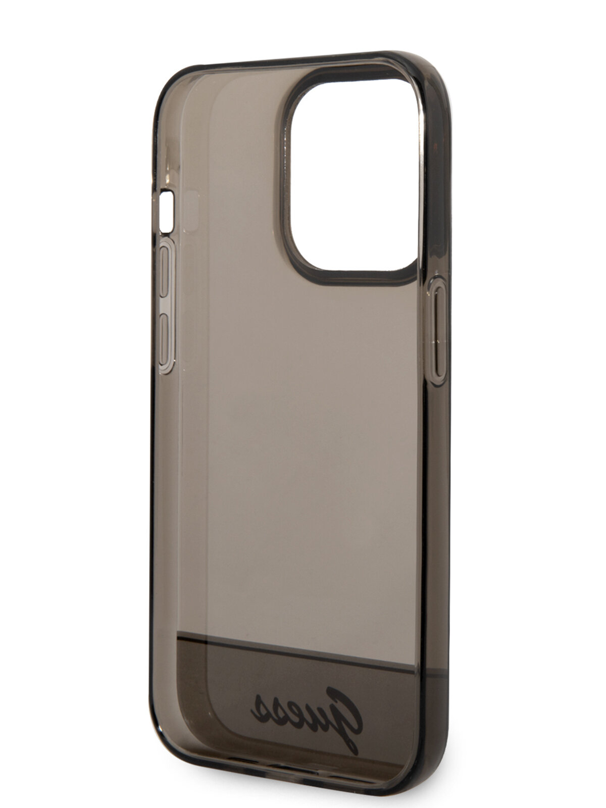 Guess для iPhone 14 Pro Max чехол PC/TPU Translucent w Electoplated camera Hard Black — фото 1