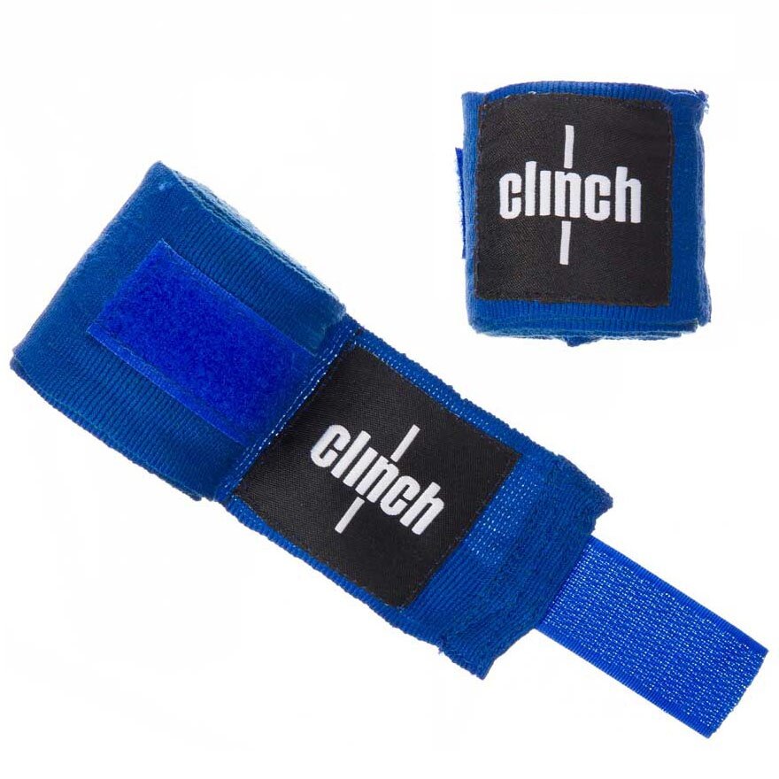 Бинты эластичные Clinch Boxing Crepe Bandage Punch синие, 3,5 м