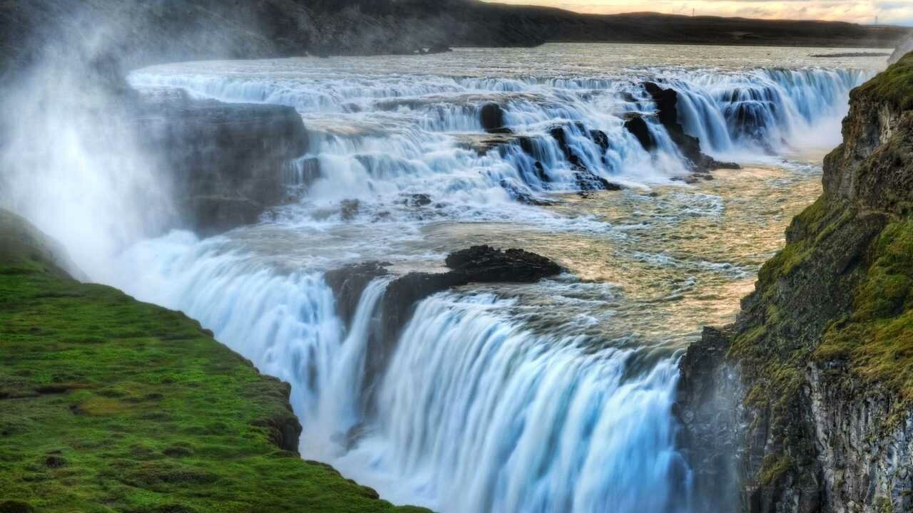 20 самых красивых фото Картина на холсте 60x110 Альянс Лес "Водопад Виктория на реке Замбези" на подрам