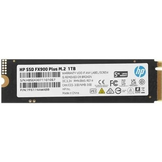Накопитель SSD HP M.2 1TB FX900 Plus PCIe 4.0 x4 (7F617AA#ABB)