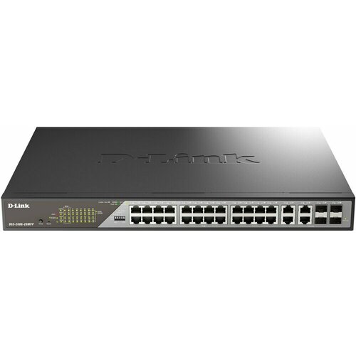 Коммутатор свитч D-Link DSS-200G-28MPP 4837000₽
