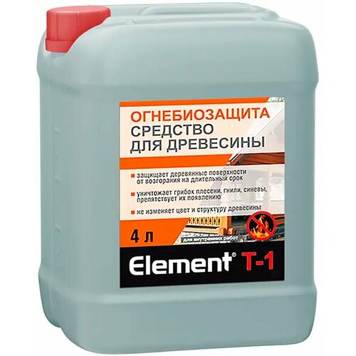 Средство для древесины Alpa Element T 1 Огнебиозащита 4 л