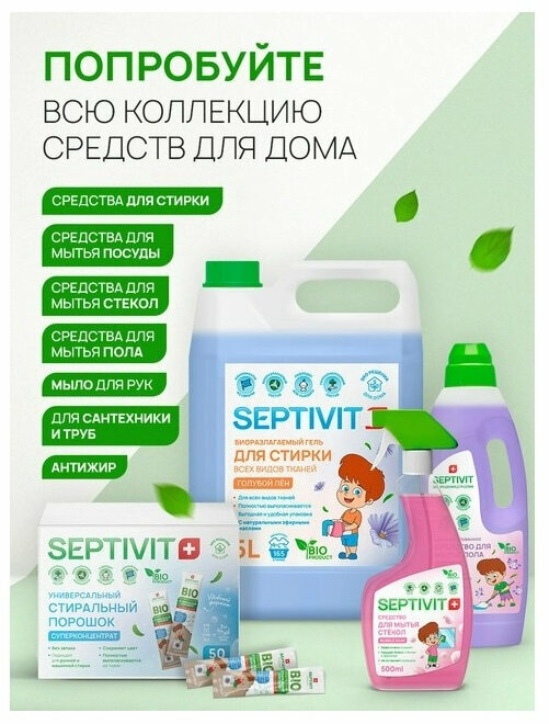 Средство для чистки сантехники SEPTIVIT против налета, 500 мл - фотография № 16