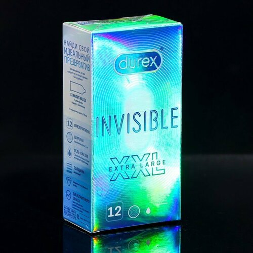 презервативы durex classic 12 шт Презервативы Durex Invisible XXXl, 12 шт