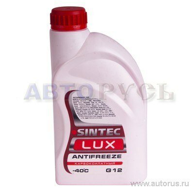 Антифриз sintec luxe g12+ red -40 1кг 990550