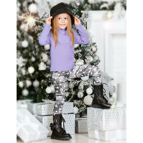 фото Водолазка ketmin, размер 134, фиолетовый