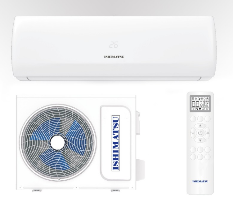 фото Сплит система ISHIMATSU CVK-36H серия AKITA (100 кв. м) кондиционер ISHIMATSU 36 Компрессор TOSHIBA iFeel Golden fin