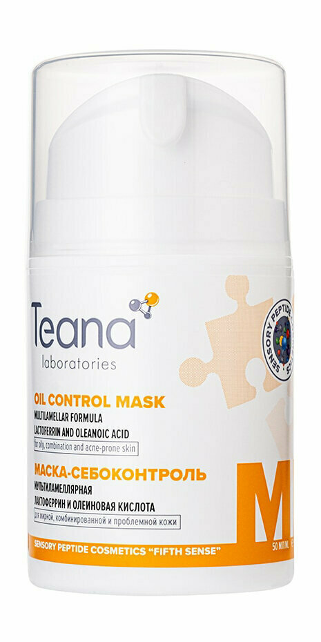 Маска для лица Teana Маска-себоконтроль мультиламеллярная для комбинированной и проблемной кожи