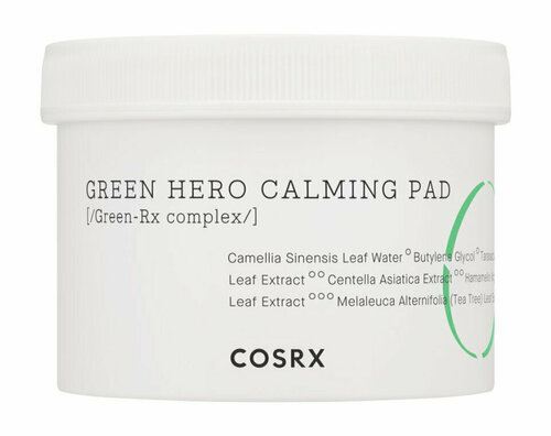 Успокаивающие пэды для лица Cosrx One Step Green Hero Calming Pad