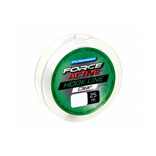 Леска Force Active Hook Lenght 25м 0,16мм леска flagman force active bolo 150m 1e0d16f6 bed0 11e7 880c 94de807b1f37