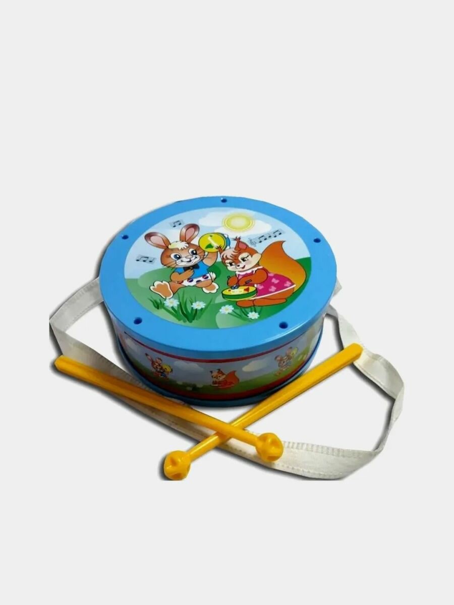Барабан игрушечный музыкальный ударный инструмент