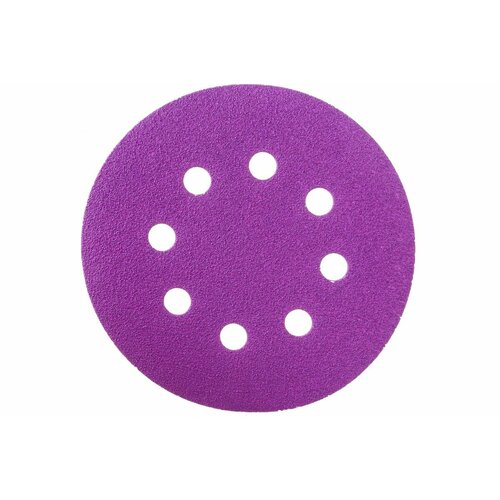 Hanko Круг шлифовальный Purple PP627 (125 мм; 8 отв; Р120; 100 шт.) PP627.125.8.0120 шлифовальный круг стронг сtу 20100060 125 мм 100 шт